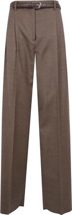 Max Mara Dames, Broeken, Bruin, Maat: XS