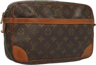 Louis Vuitton Pre-owned Tela clutches - - Pre-owned - Donna - Marrone - ONE SIZE