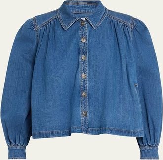 Cinq &agrave; Sept Lyla Denim Swing Jacket