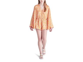 Steve Madden Farrah Romper Womens Jumpsuit & Rompers One Piece Orange Blossom : MD (US 6-8), Polyester