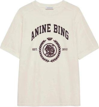 Anine Bing T-shirt - Dames - T-shirts - Wit - S - Tops
