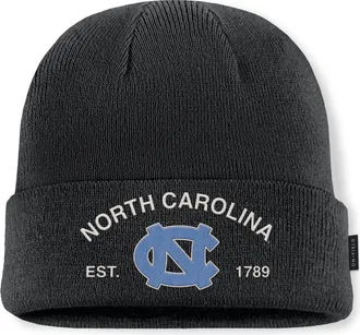 Nike Mens North Carolina 2025 Military Appreciation Jordan Brand College Cuffed Beanie in Black | JC3600ANCN-6JR