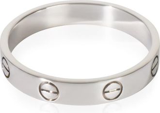 Cartier Pre-Owned Cartier White Gold Small Model Love Ring