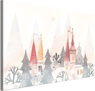 OEM Cuadro Sobre Lienzo Italiano De 90 X 60 Cm - Estilo Escandinavo - Naturaleza Cuadro Sobre Lienzo Italiano De 120 X 80 Cm - Estilo Escandinavo - Natura