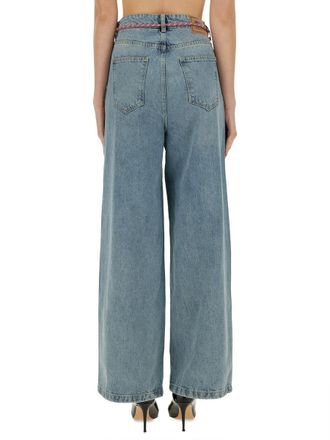 Moschino Wide Fit Denim Jeans - Blue