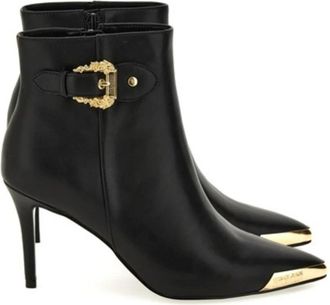 Versace Jeans Couture Laarzen - Dames - Laarzen met Hak - Zwart - 41 EU - Schoenen