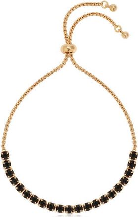 Ettika Adjustable Cubic Zirconia Bracelet in Black at Nordstrom