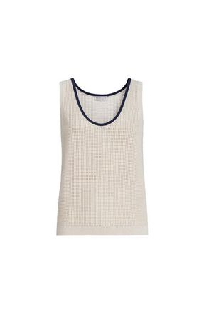 Brunello Cucinelli Net knit top in Oat at Nordstrom, Size Xx-Small Eu