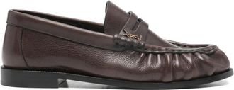 Saint Laurent Le Loafer - Dames - Loafers - Bruin - 41 EU - Leer - Schoenen