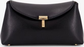 Toteme Mini T-Lock leather clutch - TOTEME - gender_Woman