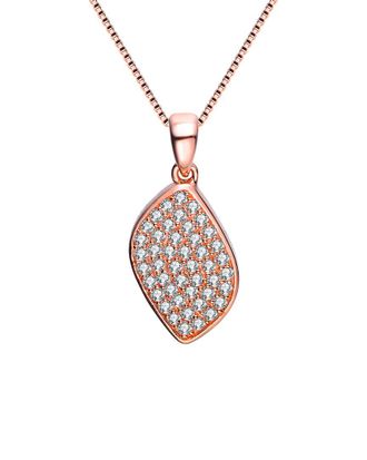 Genevive 18K Rose Gold Vermeil Cz Necklace