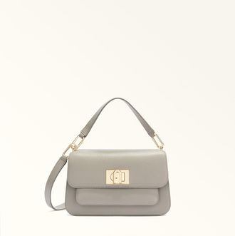 Furla Ella Borsa A Mano S Vaniglia Beige Pelle Di Vitello Granata Donna