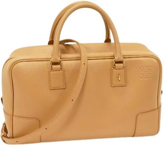 Loewe Pre-owned Amazona 28 Classic Calf 2way Bag - Dames - Vintage Handtas - Bruin - ONE Size - Leer - Vintage