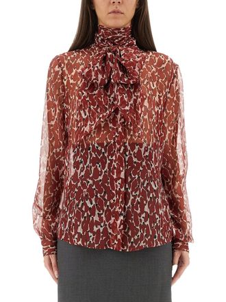 Saint Laurent Bedrucktes Seidenhemd von Saint Laurent