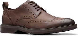 Clarks Aldwin Limit Wingtip Derby in Brown Leather at Nordstrom Rack, Size 11.5