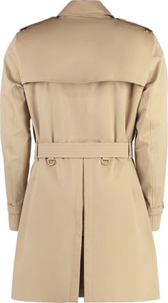 Burberry Mens Cotton Trench Coat Beige Raincoats