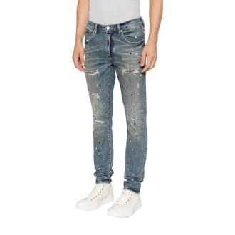 Purple Heren, Jeans, Blauw, Maat: W34 Katoen