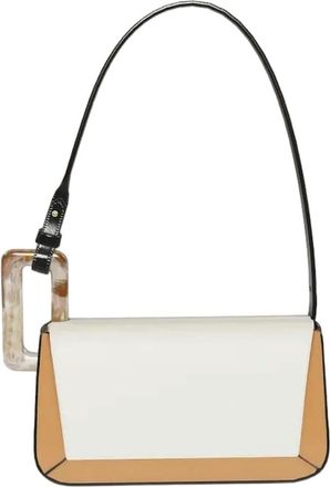 Generic NYSDM Niche Trendy Womens Shoulder Bag Geometric Acrylic Blocking Color Patchwork Fashionable Compact Underarm Bag