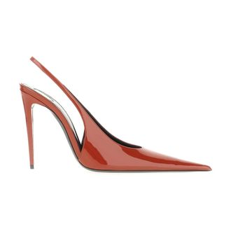 Saint Laurent Pumps, female, Red, Size: 6 US Guermantes Slingback Pumps