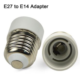Trade Shop 10 Pcs. E27 A E14 Adaptador Portal&aacute;mparas E14 A E27 /gu10/b22 -e27 A E14