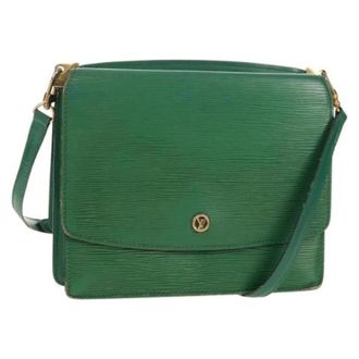Louis Vuitton Pre-owned Vintage Cross Body Bag - Dames - Pre-owned - Groen - Maat: ONE Size Leer