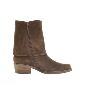 Gabor Womens Leather Boots In Whiskey