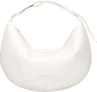 A|X Armani Exchange Polly L Hobo Bag - Dames - Handtassen - Wit - ONE Size - Leer - Tassen