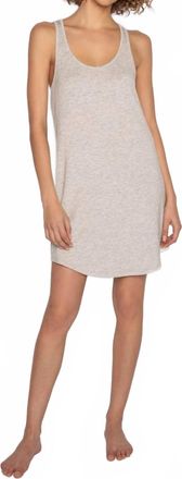 PJ Salvage Jammie Essentials Mini Tank Dress In Heather Grey