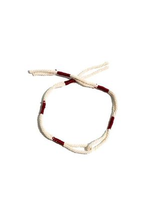 Fortela Handmade Braided Cord Bracelet in Red at Nordstrom