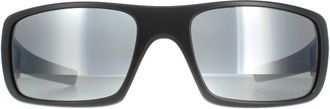 Oakley Wrap Matt Black Black Iridium Polarized Sunglasses