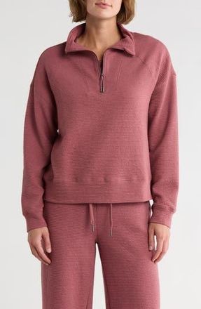Marika Freyi Half Zip Pullover in Heather Crushed Berry at Nordstrom Rack, Size X-Large