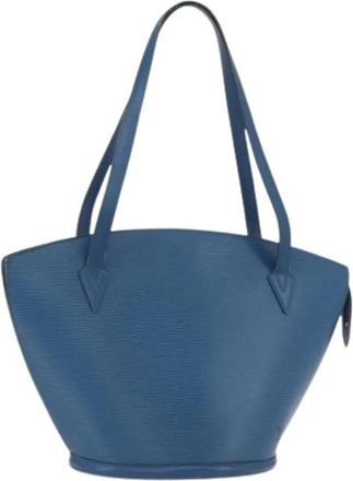 Louis Vuitton Pre-owned Tote Bags, female, Blue, Size: ONE SIZE Pre-owned Epi Leather Tote Bag