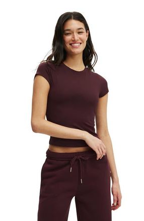Cotton On Womens Active Ultra Soft Fitted Tshirt in Cherry Ripe at Nordstrom, Size Xx-Small