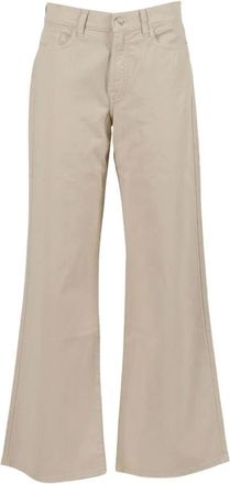 7 For All Mankind Dames, Broeken, Beige, Maat: W26