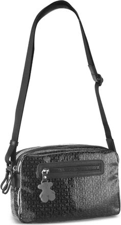 Tous Borsa a spalla Lindsay con logo - Nero
