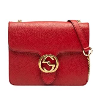Gucci Pre-owned Cross Body Bags, female, Red, Size: ONE SIZE Pre-owned Vintage Crossbody Bag