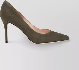 Gianvito Rossi 85 suede pointed toe stiletto pumps