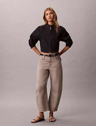 Calvin Klein Cropped Barrel Jeans