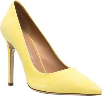 Ferragamo Pointed-Toe Leather Pump