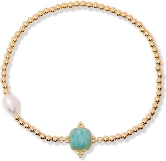 Brook & York Dakota Birthstone Bracelet in Gold March at Nordstrom