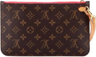 Louis Vuitton Neverfull Pochette Monogram Canvas Large pouch - Bruin