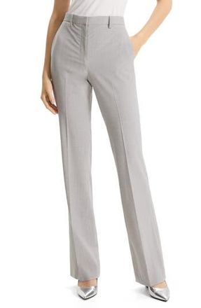 Theory Stretch Wool Trousers in Cinder Melange - Pfa at Nordstrom Rack, Size 2