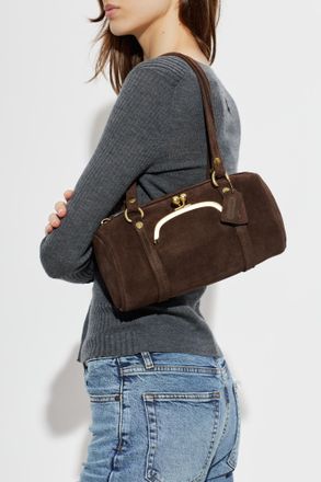 Coach Kisslock Barrel 28 Bag, Womens, Brown