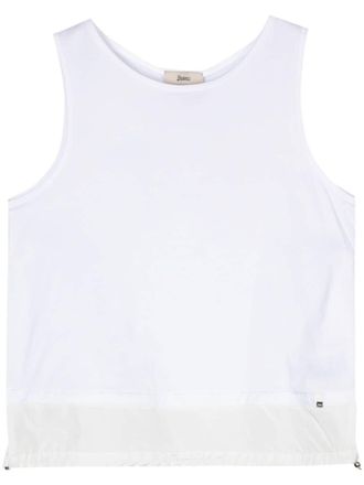 Herno Tanktop met logoplakkaat - Wit
