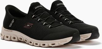 Skechers Womens Skechers Slip-Ins Glide Step Vibey Mesh Womens Black Trainers - Size: 5