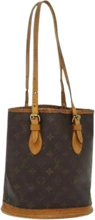Louis Vuitton Pre-owned Bucket Bags, female, Brown, Size: ONE SIZE Pre-owned Canvas louis-vuitton-bags