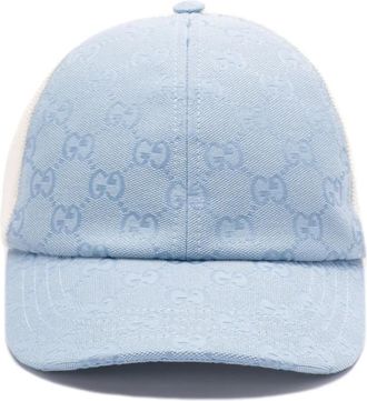 Gucci GG Supreme cap - men - Cotton/Mesh/Canvas - M - Blue
