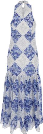 Twinset Womens Dress Floral Multicolour Ramie