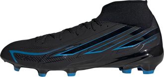 adidas F50 Hyperfast League Mid FG Black Lucid Ray Blue KJ3421