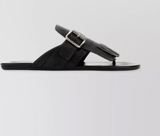 Prada leather thong slides